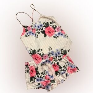 Floral Satin Sleepwear Set